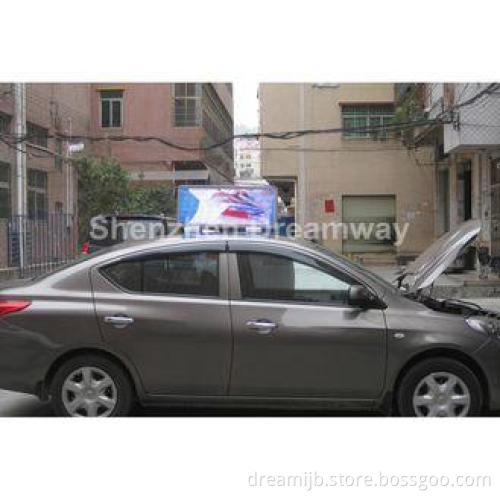 PH6 Taxi LED Display, Automatic Brightness Control Cab Topp